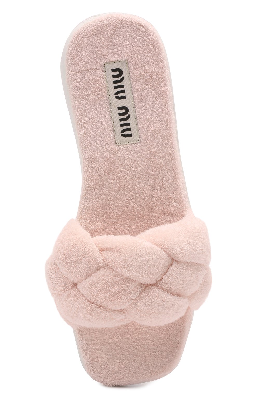 Текстильные шлепанцы MIU MIU, арт. 5XX543-H39-F0E18-005, фото 6