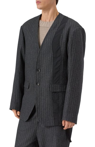 Пиджак из шерсти и хлопка ISABEL BENENATO темно-серого цвета по цене 166000 руб., арт. UW46F25, фото 3 Пиджак из шерсти и хлопка ISABEL BENENATO, арт. UW46F25, фото 3