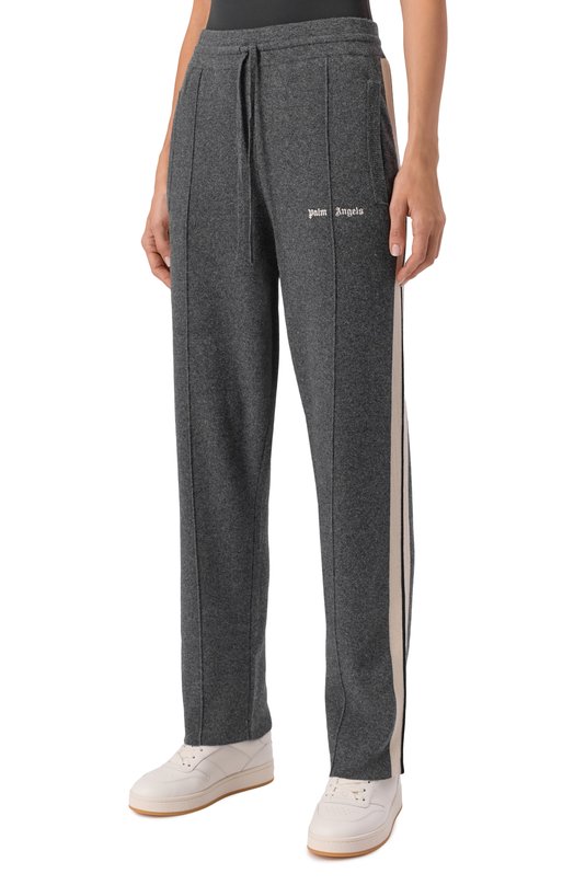 Брюки из шерсти и вискозы Palm Angels PWHG037F25KNI001 Серый  PWHG037F25KNI001 Фото 3