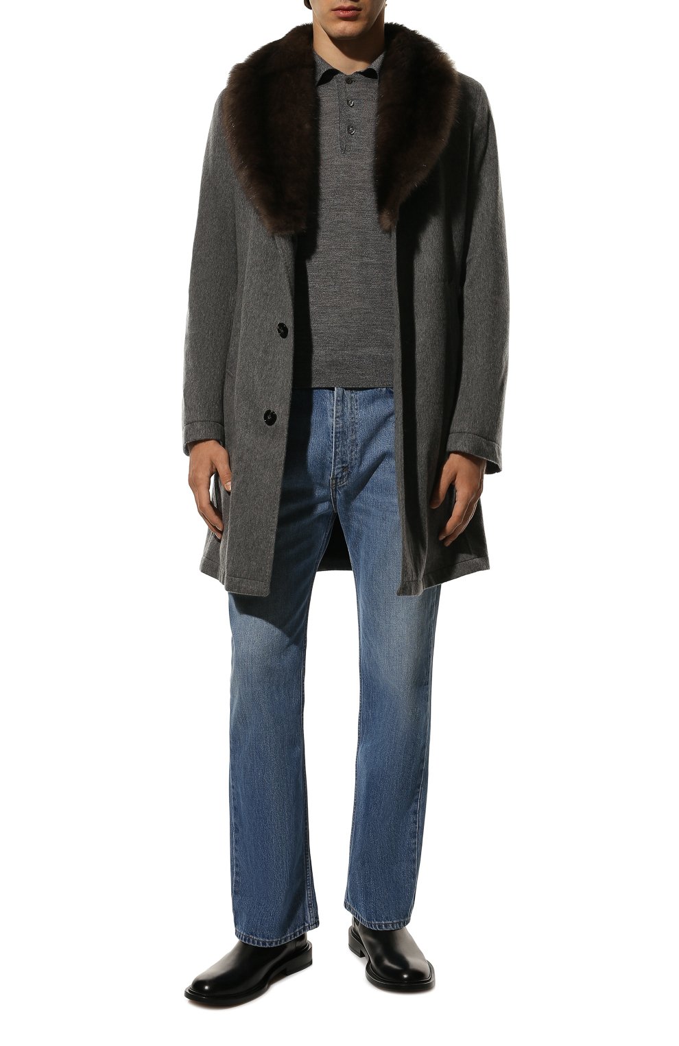 Кашемировое пальто с подкладкой из кролика и соболя KITON, арт. UW0618MV03S28, фото 2