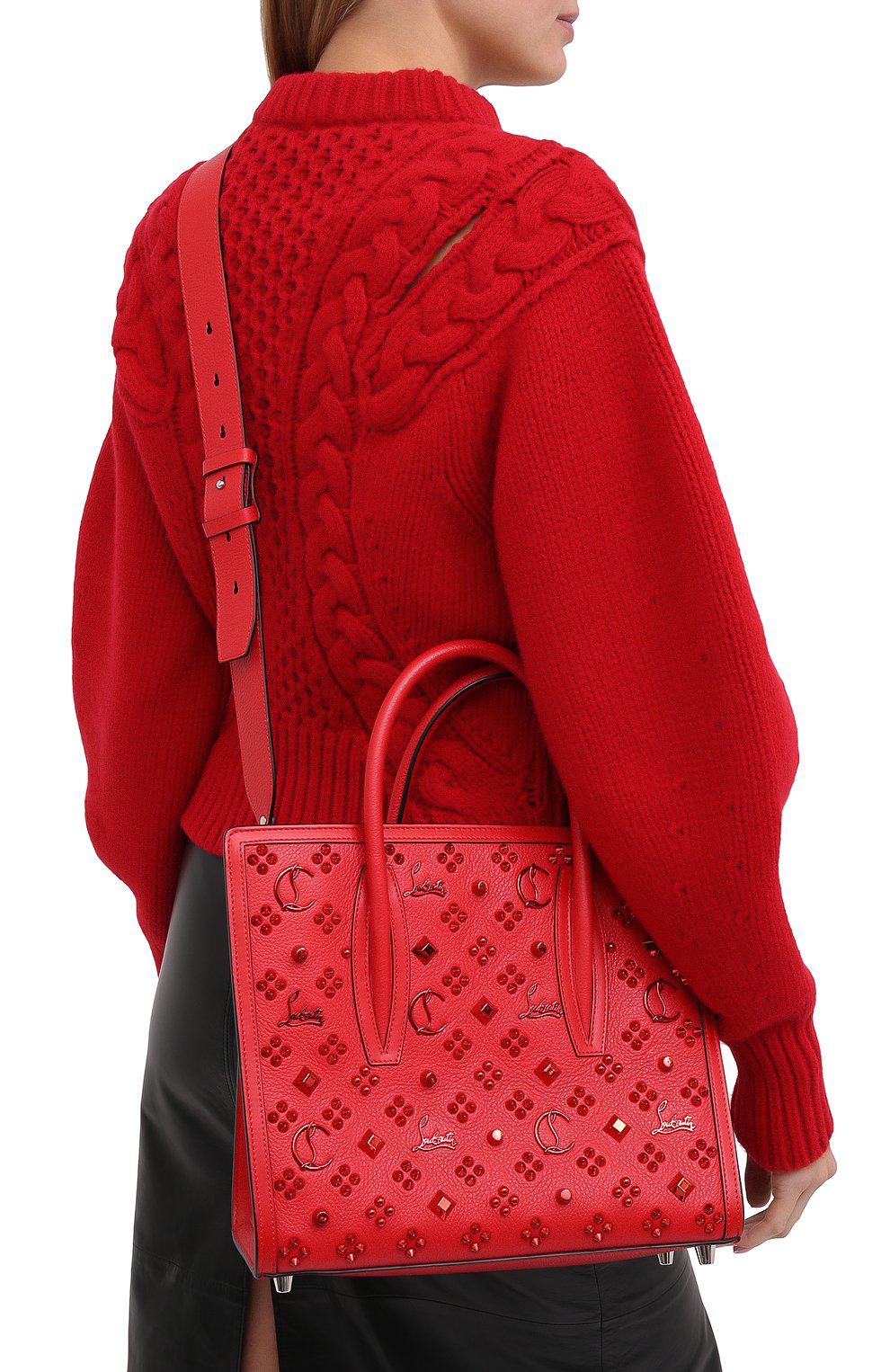 Сумка-тоут paloma medium CHRISTIAN LOUBOUTIN, арт. paloma s medium calf emp/sp loubinthesky ss20, фото 5