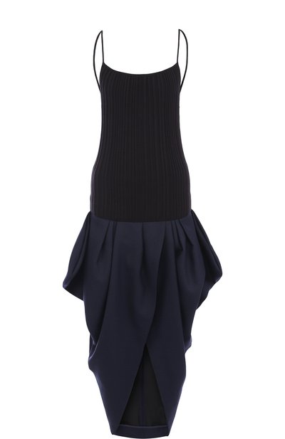 Женское однотонное хлопковое платье с открытой спиной JACQUEMUS, арт. 181DR16
