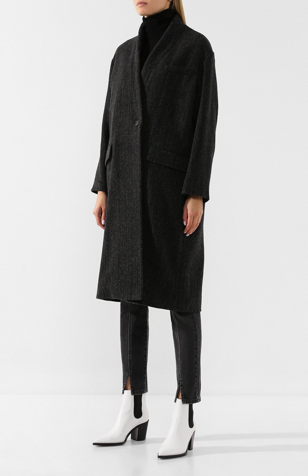 Шерстяное пальто ISABEL MARANT ETOILE, арт. MA0384-00M003E/HENL0, фото 3