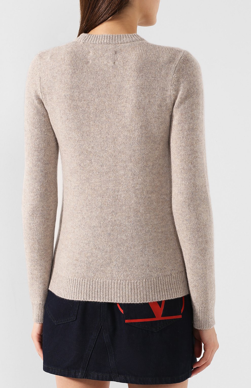 Кашемировый пуловер ZADIG AND VOLTAIRE бежевого цвета по цене 25650 руб., арт. WHML1104F, фото 4 Кашемировый пуловер ZADIG AND VOLTAIRE, арт. WHML1104F, фото 4