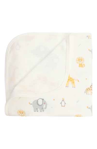 Хлопковый плед BABYBU кремового цвета по цене 7890 руб., арт. BI-E1008ES, фото 1 Хлопковый плед BABYBU, арт. BI-E1008ES, фото 1