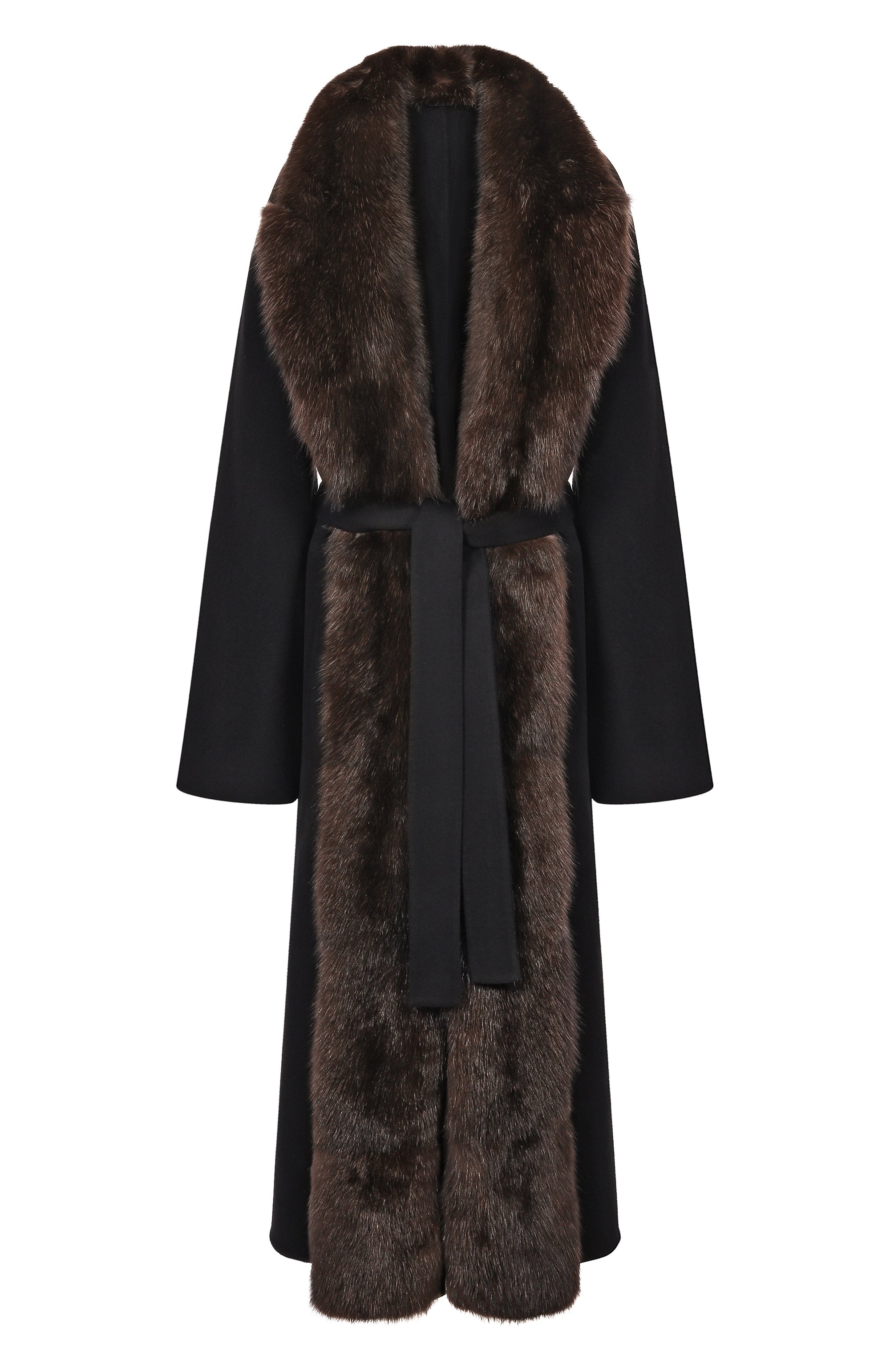 Пальто из шерсти и кашемира с воротником из соболя MVST, арт. FTBPL-Y326-1SB/LP1432, фото 1
