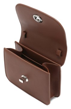 Женская поясная сумка flap pouch LORO PIANA коричневого цвета, арт. FAI7095 | Фото 4 (Материал: Натуральная кожа; Ремень/цепочка: На ремешке; Статус проверки: Проверено, Проверена категория; Размер: mini; Стили: Классичес�кий; Материал сплава: Проверено, Проставлено; Драгоценные камни: Проставлено)
