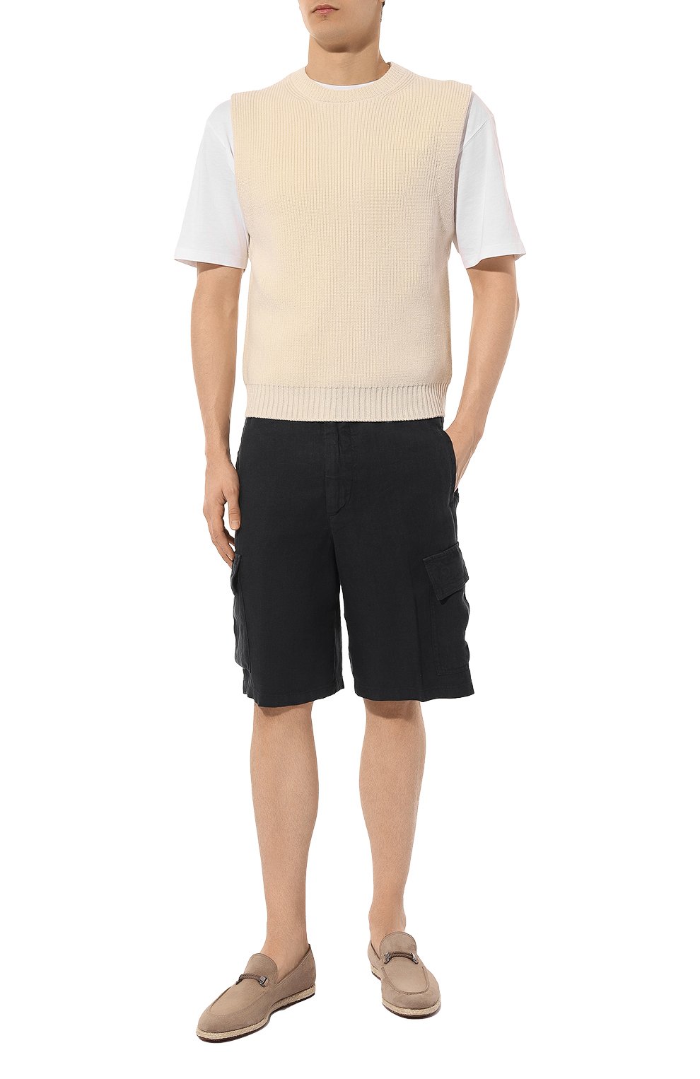 Льняные шорты 120% LINO, арт. 31ALIM29D4/000D943/000, фото 2