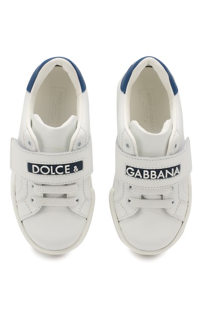 Кожаные кеды DOLCE & GABBANA, арт. DA0730/A3444/24-28, фото 4