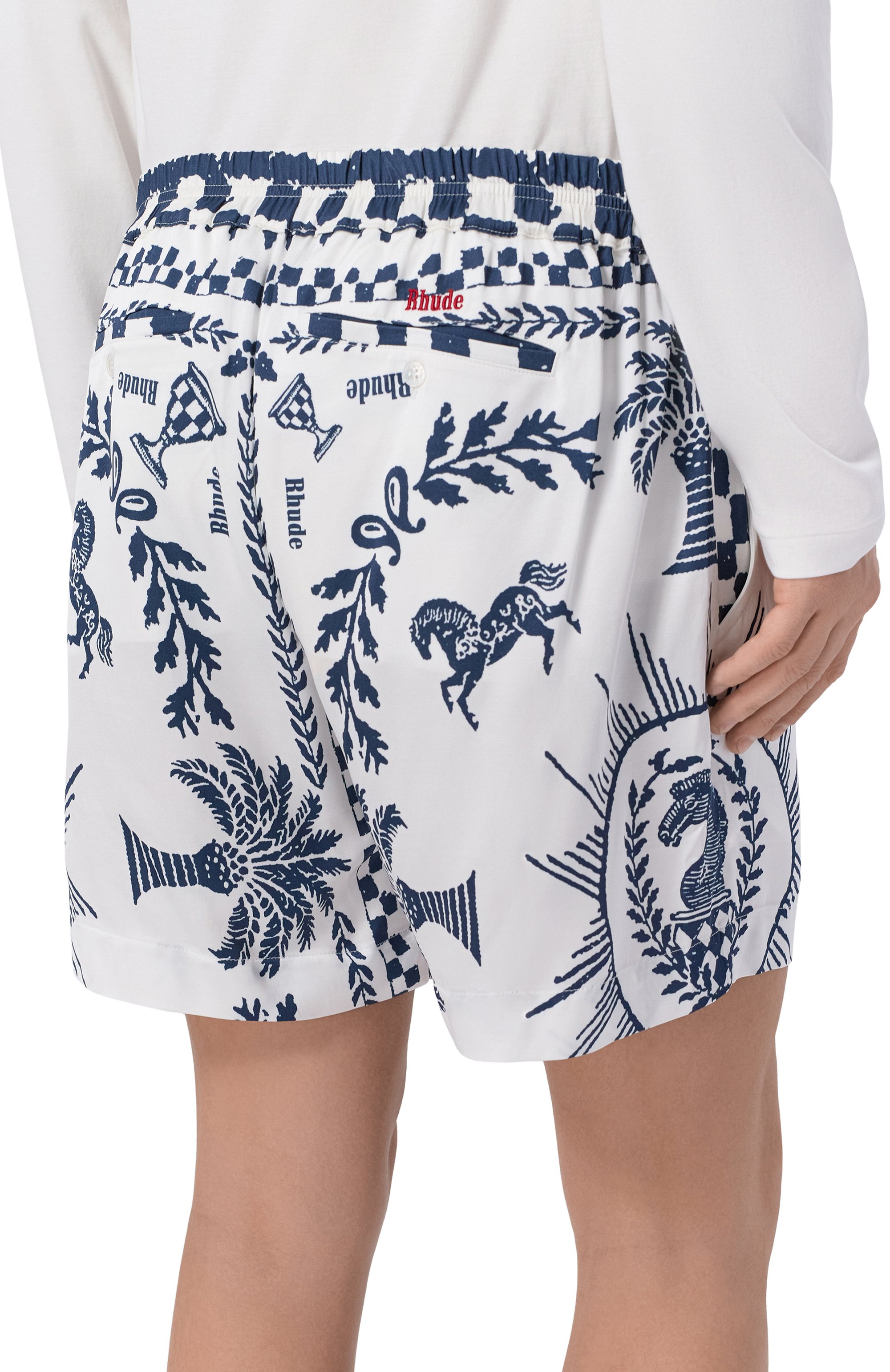 Шорты из вискозы RHUDE, арт. RHSS26SH02358, фото 4