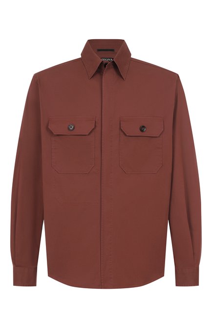 Мужская хлопковая рубашка ZEGNA, арт. S0T8B/UFV16A9