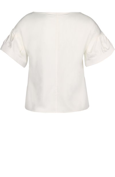 Блуза ARMANI COLLEZIONI белого цвета по цене 29750 руб., арт. TMC17T/TM332, фото 2 Блуза ARMANI COLLEZIONI, арт. TMC17T/TM332, фото 2