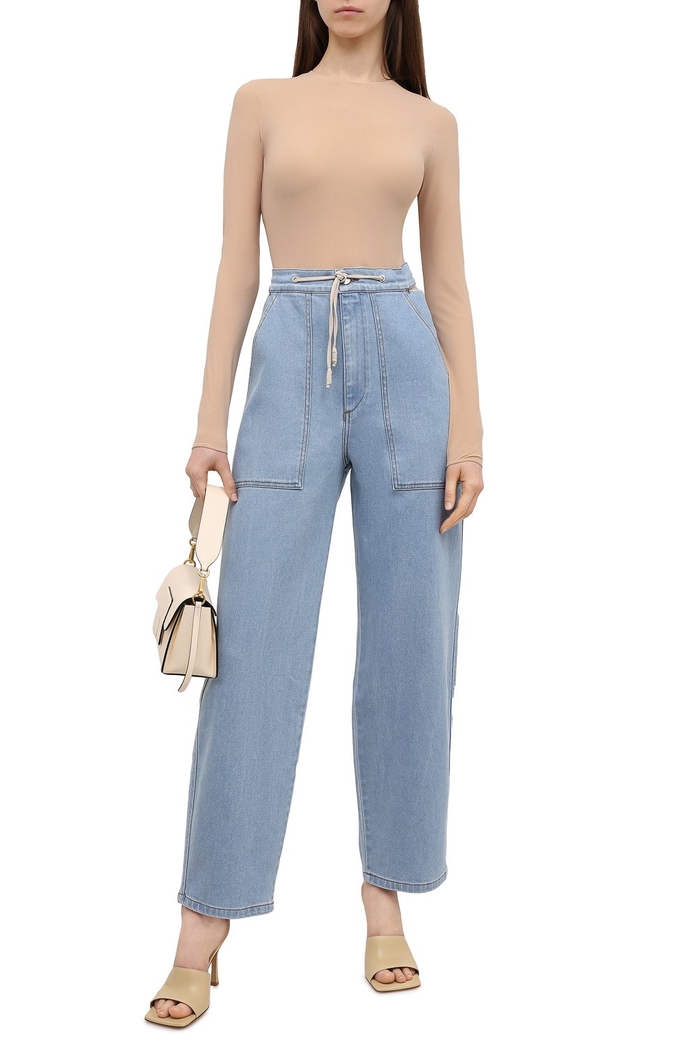 Джинсы NANUSHKA голубого цвета по цене 45600 руб., арт. CHACE_LIGHT BLUE_DENIM, фото 2 Джинсы NANUSHKA, арт. CHACE_LIGHT BLUE_DENIM, фото 2