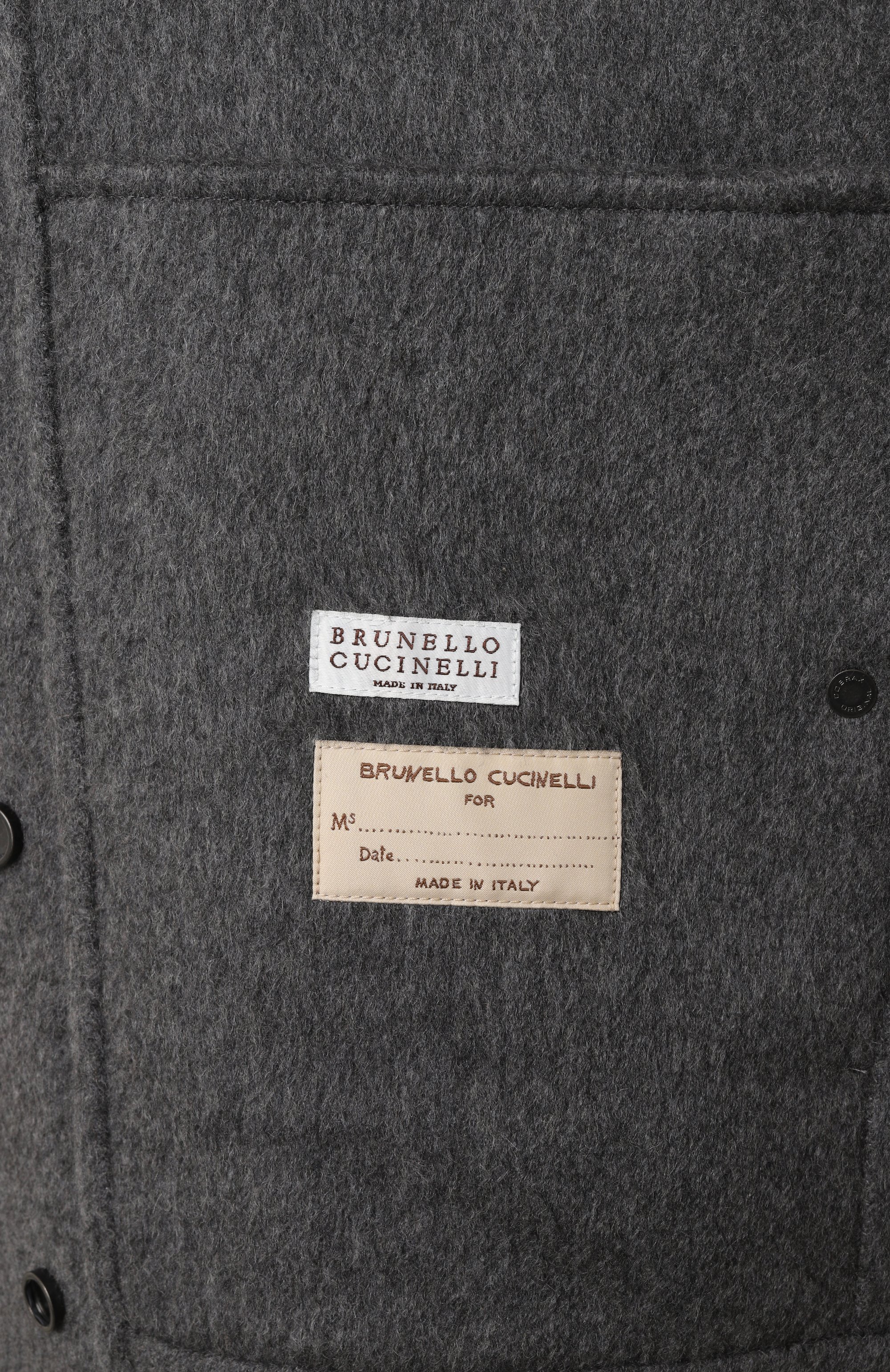 Кашемировый бомбер BRUNELLO CUCINELLI темно-серого цвета по цене 748500 руб., арт. MD5037937, фото 7 Кашемировый бомбер BRUNELLO CUCINELLI, арт. MD5037937, фото 7