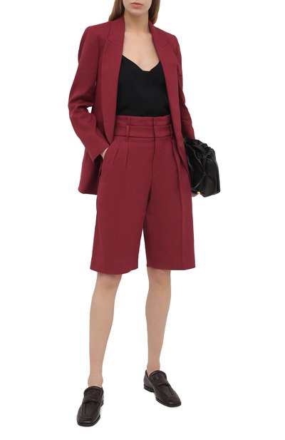 Жакет из хлопка и льна BRUNELLO CUCINELLI бордового цвета по цене 360000 руб., арт. MF5912103, фото 2 Жакет из хлопка и льна BRUNELLO CUCINELLI, арт. MF5912103, фото 2