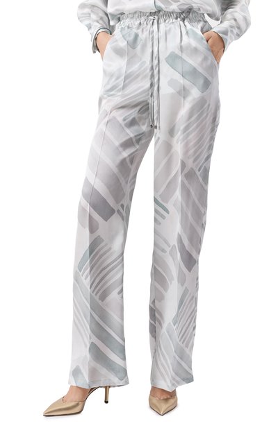 Атласные брюки KITON, арт. D48122K0926E03, фото 3