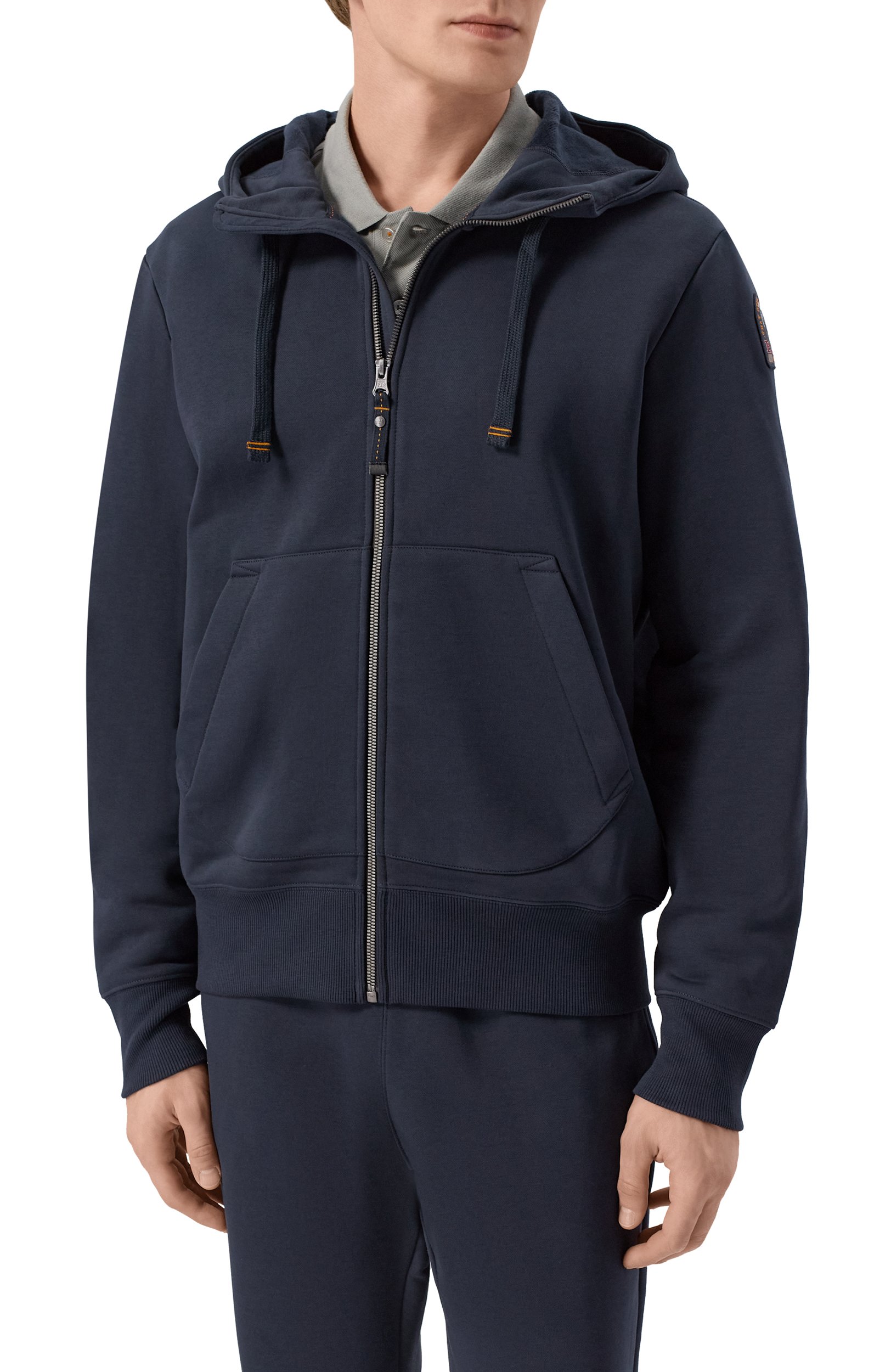 Хлопковая толстовка PARAJUMPERS темно-синего цвета по цене 33300 руб., арт. 26WMPMFLEY24, фото 3 Хлопковая толстовка PARAJUMPERS, арт. 26WMPMFLEY24, фото 3