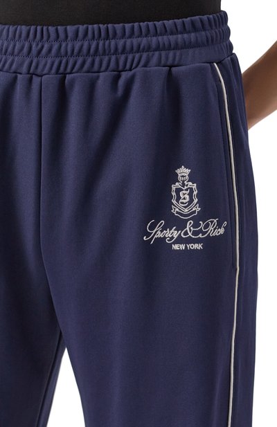 Брюки SPORTY AND RICH синего цвета по цене 26100 руб., арт. PA044508205BL32, фото 5 Брюки SPORTY AND RICH, арт. PA044508205BL32, фото 5