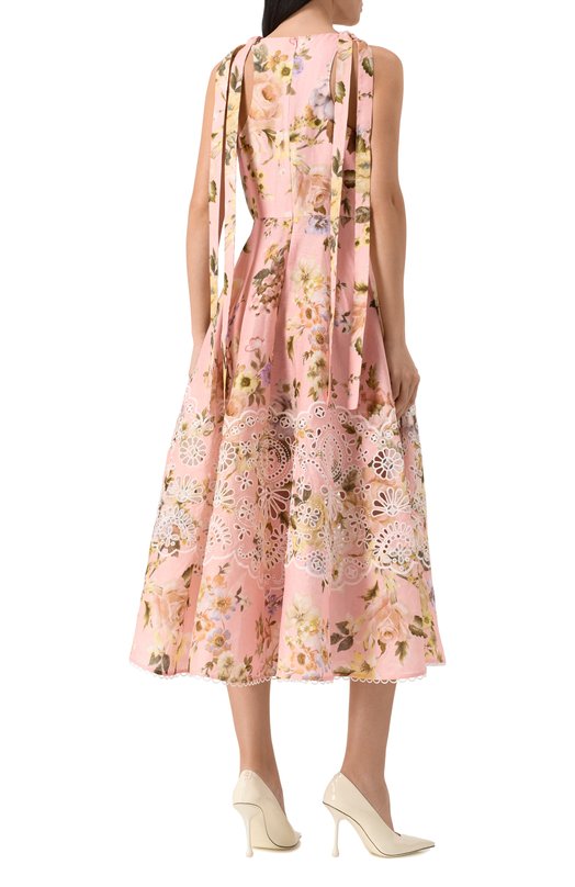 Льняное платье Zimmermann 1736DRS252 Розовый  1736DRS252 Фото 4