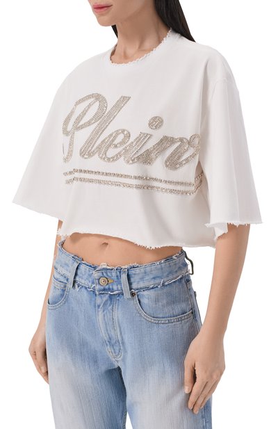 Хлопковая футболка PHILIPP PLEIN, арт. SAFC WTK3873 PTE004N, фото 3