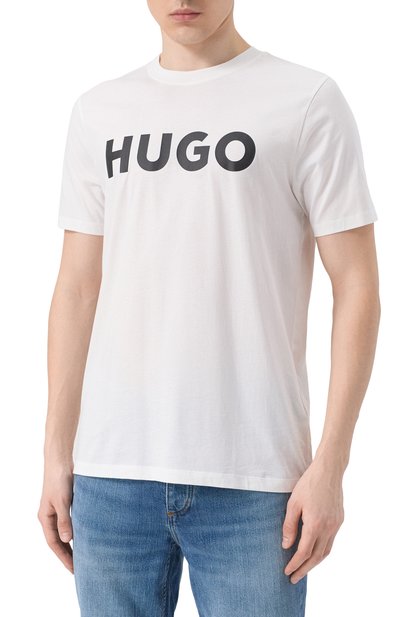 Хлопковая футболка HUGO, арт. 50467556, фото 3