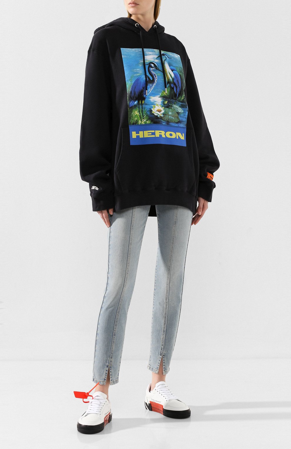 Хлопковое худи HERON PRESTON, арт. HWBB001E198080220488, фото 2