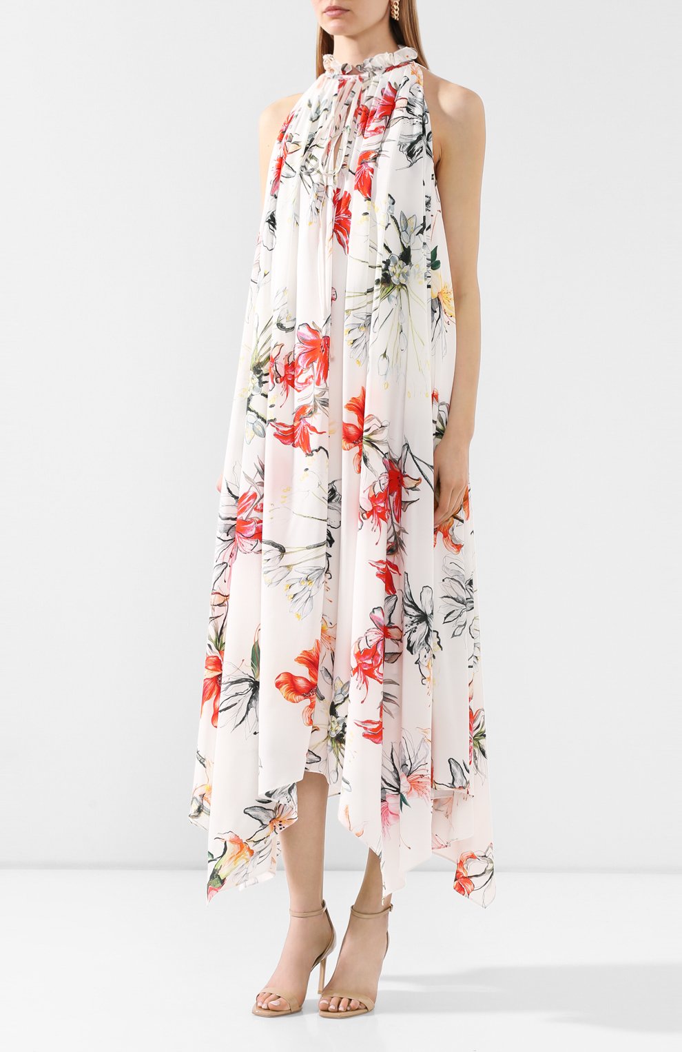 Шелковое платье ALEXANDER MCQUEEN, арт. 617299/QDAAM, фото 3