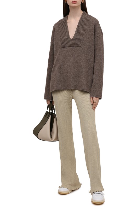 Шерстяной свитер By Malene Birger Коричневый, фото 2