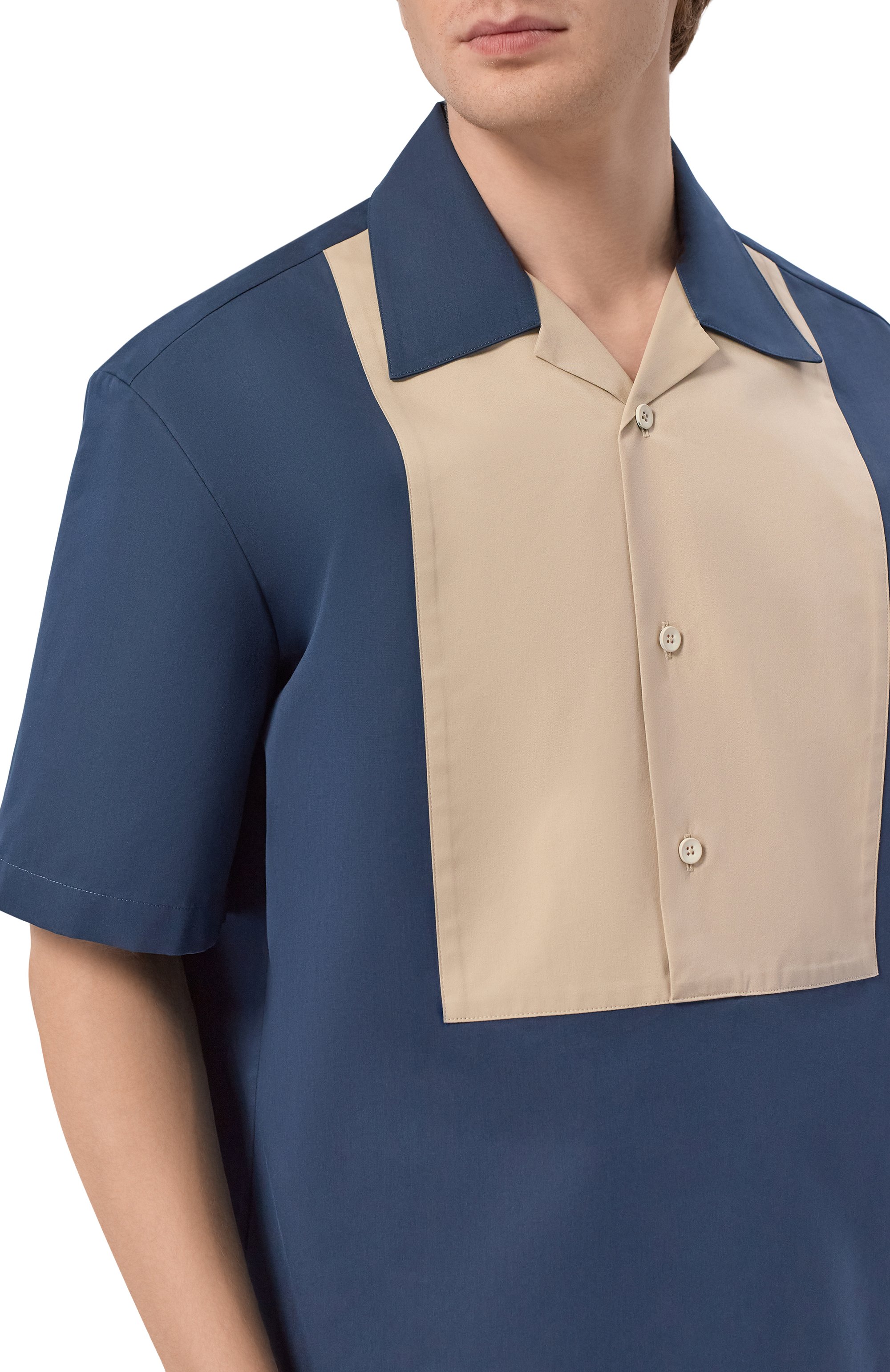 Рубашка из хлопка и шелка JIL SANDER, арт. J22DL0341/J45266, фото 5