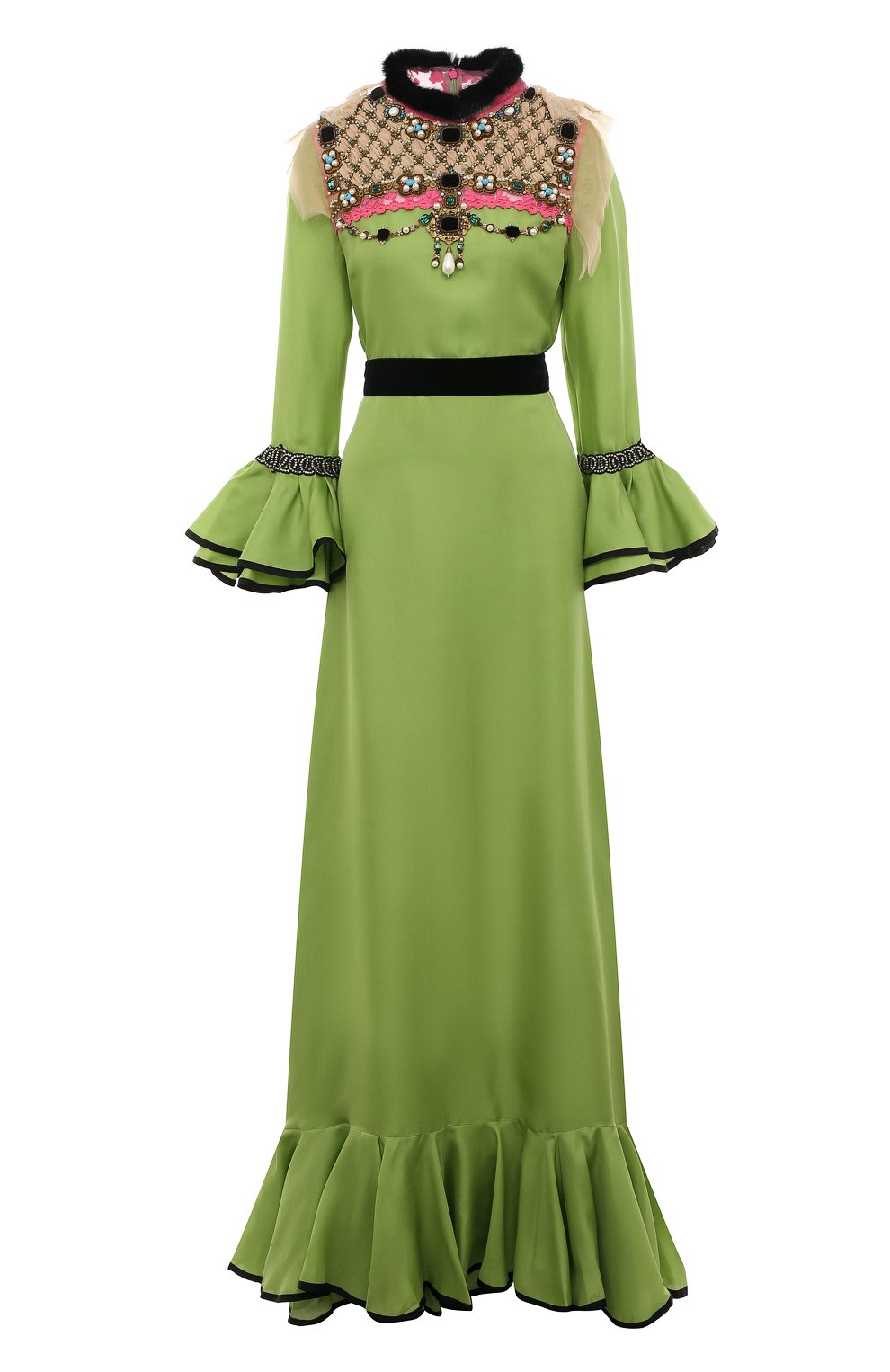Шелковое пла тье GUCCI, арт. 438409 ZHD52, фото 1