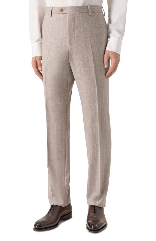 Костюм из шерсти и кашемира Sartoria Latorre A6I7EF/RG1287 Бежевый  A6I7EF/RG1287 Фото 4