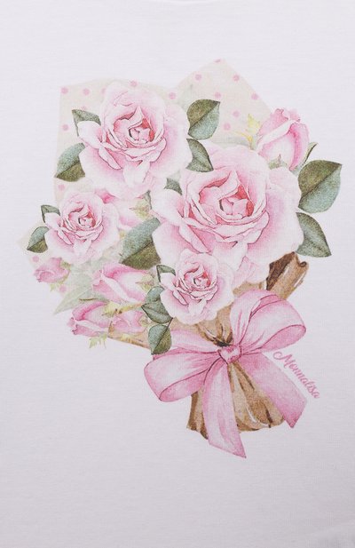 Хлопковая футболка MONNALISA, арт. 39A611., фото 3