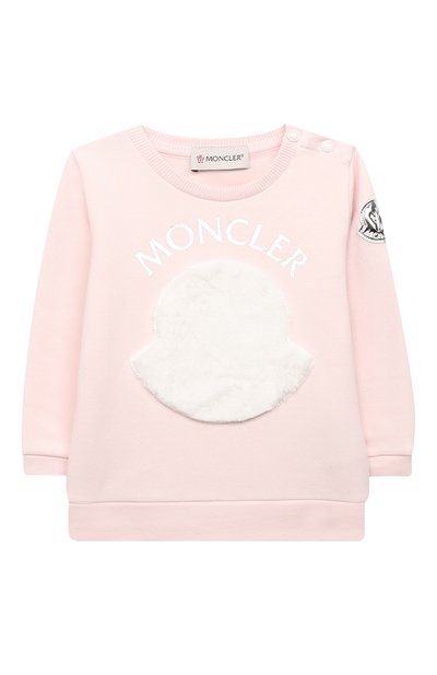 Комплект из свитшота и брюк MONCLER светло-розового цвета по цене 28050 руб., арт. F2-951-8M734-10-809EH, фото 2 Комплект из свитшота и брюк MONCLER, арт. F2-951-8M734-10-809EH, фото 2
