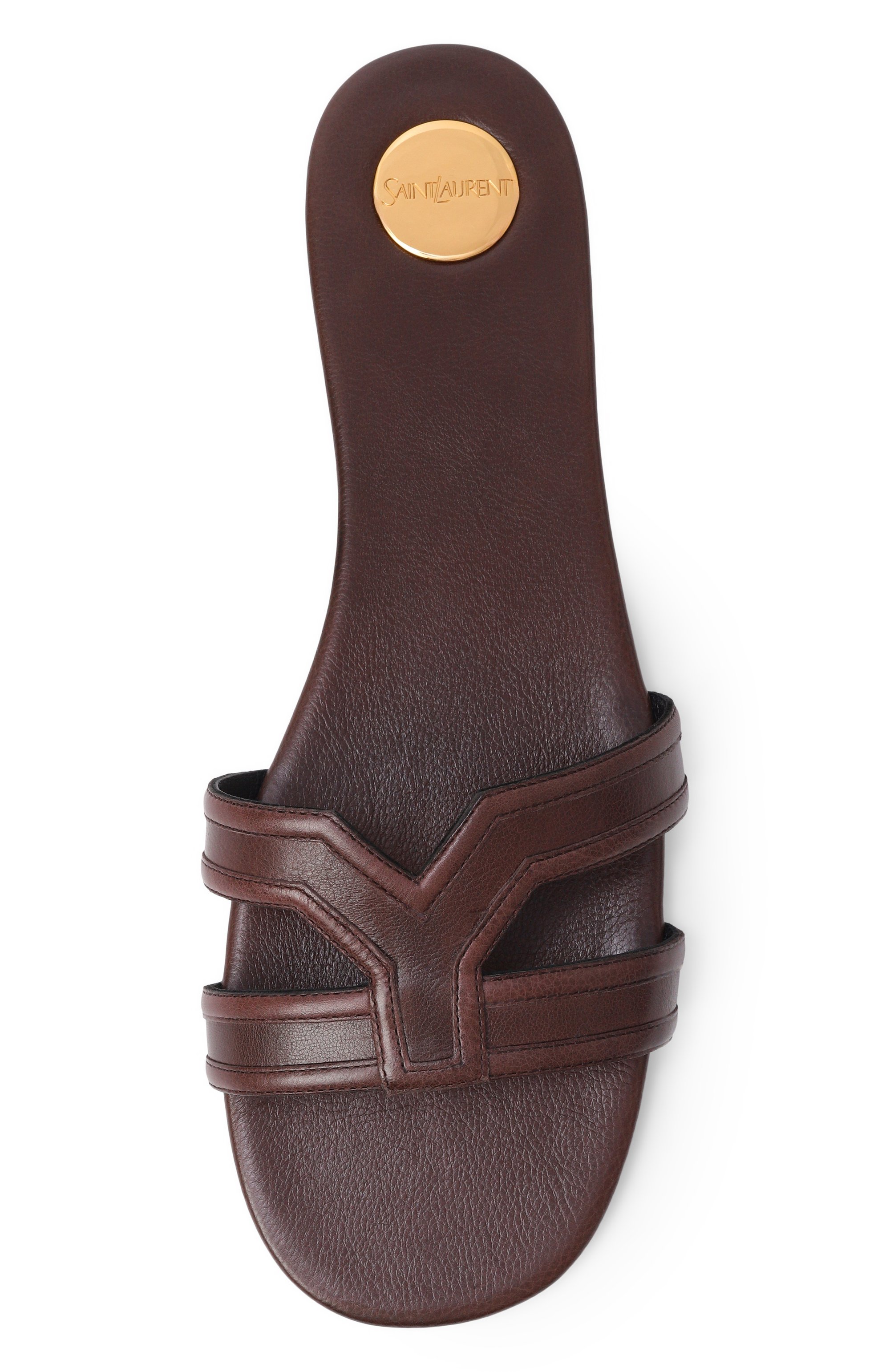 Кожаные шлепанцы mabrouka SAINT LAURENT, арт. 861853/25V00, фото 6