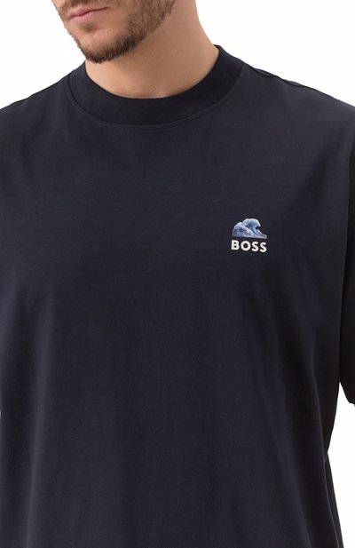 Хлопковая футболка BOSS ORANGE, арт. 50540520, фото 5