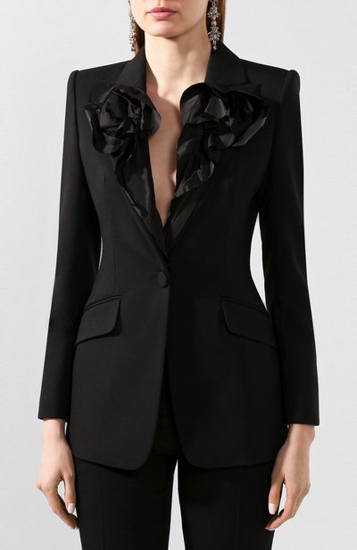 Шерстяной жакет ALEXANDER MCQUEEN, арт. 607085/QJAAA, фото 3