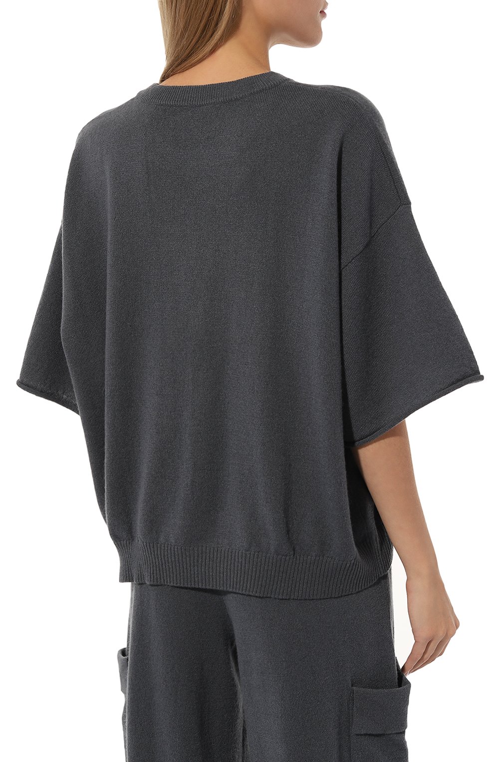 Кашемировый пуловер NOT SHY темно-серого цвета по цене 31400 руб., арт. 4302025C, фото 4 Кашемировый пуловер NOT SHY, арт. 4302025C, фото 4