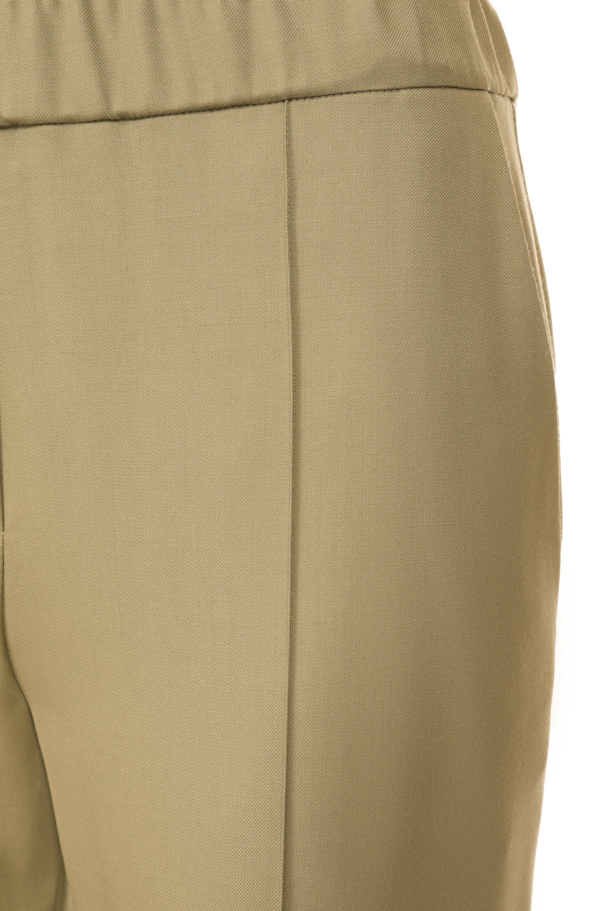 Шерстяные брюки OLOLOL хаки цвета по цене 39000 руб., арт. OLP045/2105.506/S25, фото 6 Шерстяные брюки OLOLOL, арт. OLP045/2105.506/S25, фото 6