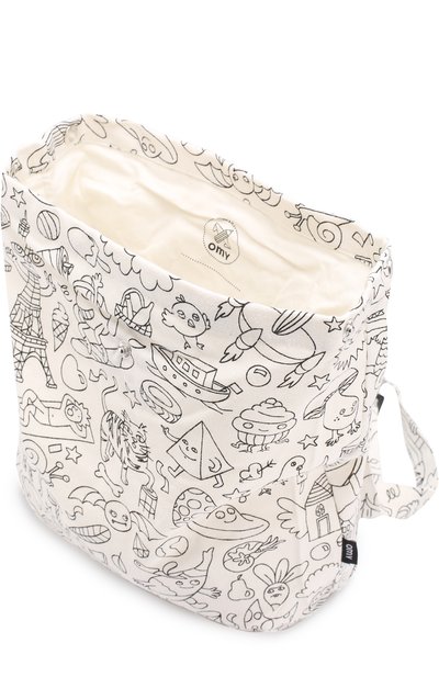 Рюкзак из текстиля с принтом OMY разноцветного цвета по цене 3230 руб., арт. SD0, фото 3 Рюкзак из текстиля с принтом OMY, арт. SD0, фото 3