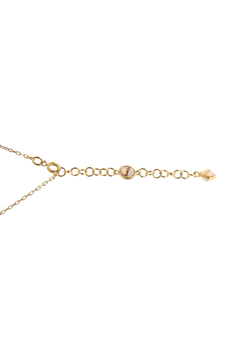 Женская кулон на подвеске orbita SWAROVSKI золотого цвета, арт. 5619786 | Фото 5 (Региональные ограничения белый список (Axapta Mercury): Не проставлено; Нос: Не проставлено; Материал: Металл, Кристаллы)