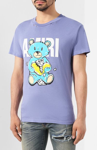 Хлопковая футболка AMIRI, арт. MTSST-TED, фото 3