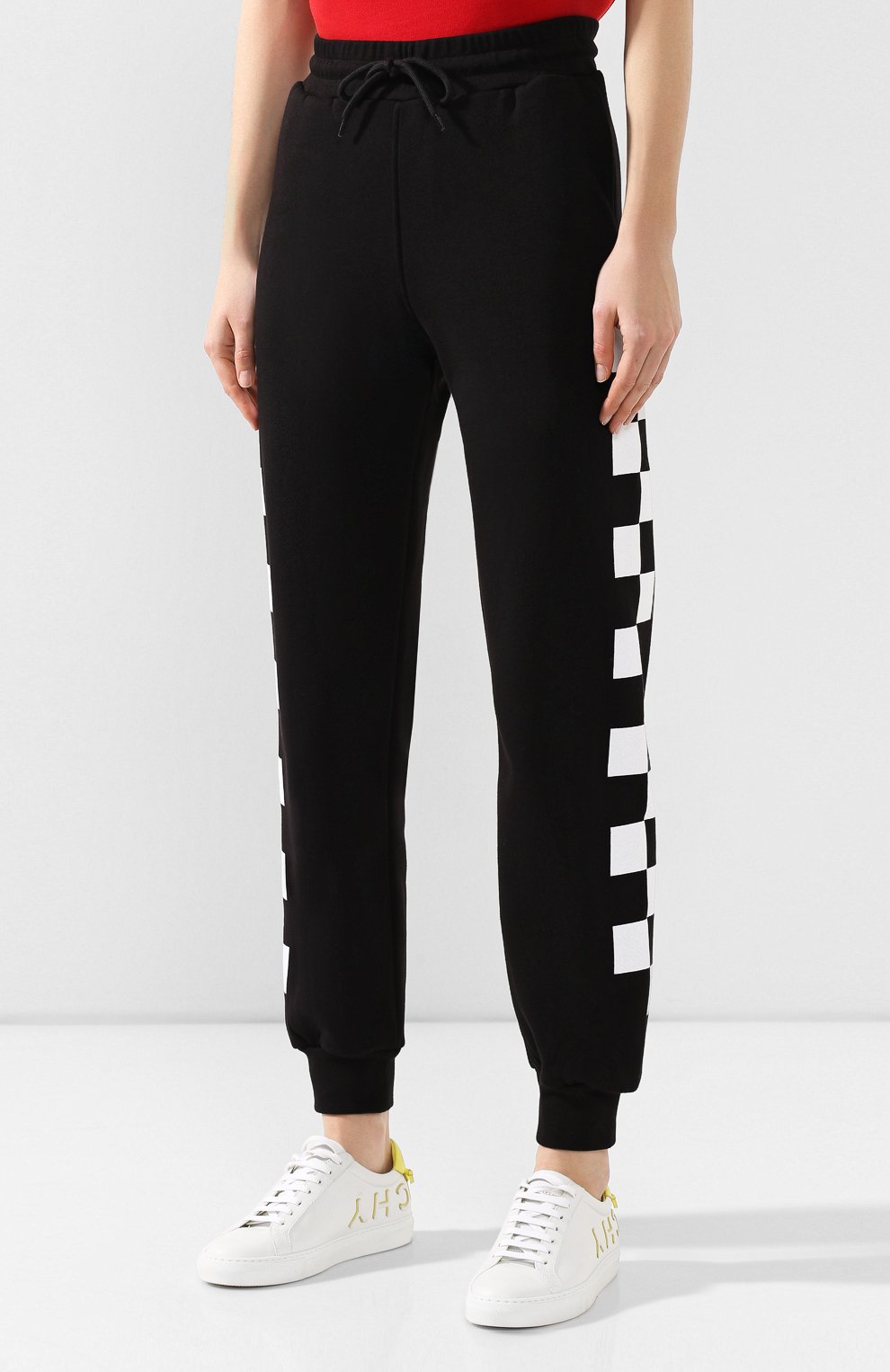 Хлопковые джоггеры MSGM черного цвета по цене 18450 руб., арт. 2742MDP162 195799, фото 3 Хлопковые джоггеры MSGM, арт. 2742MDP162 195799, фото 3