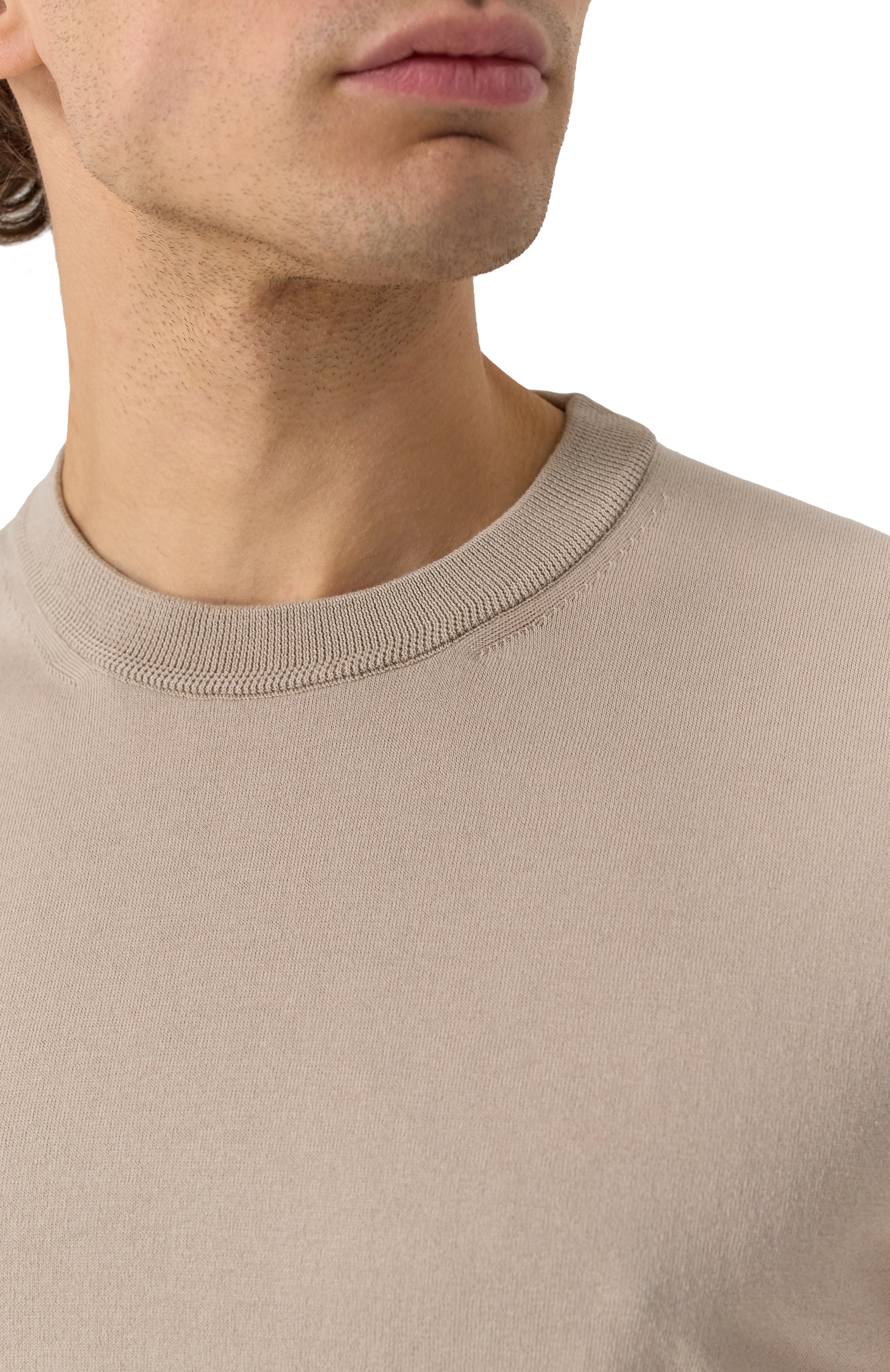 Хлопковый джемпер BRIONI бежевого цвета по цене 95900 руб., арт. UMR00L/PCK17, фото 5 Хлопковый джемпер BRIONI, арт. UMR00L/PCK17, фото 5