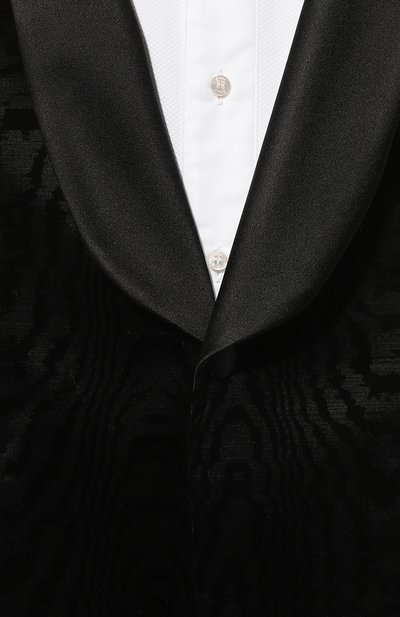 Хлопковый смокинг BOSS черного цвета по цене 86800 руб., арт. 50527994, фото 5 Хлопковый смокинг BOSS, арт. 50527994, фото 5