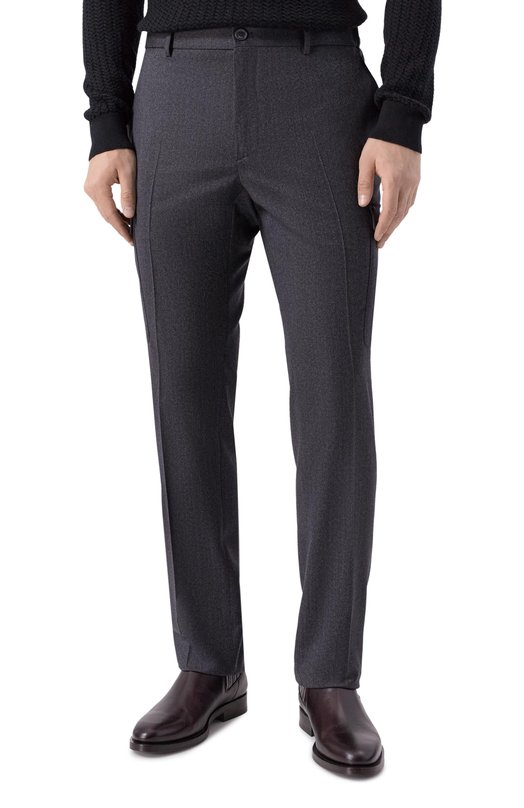 Шерстяные брюки-карго Stefano Ricci M1T4300040/W0029T/60 Серый  M1T4300040/W0029T/60 Фото 3