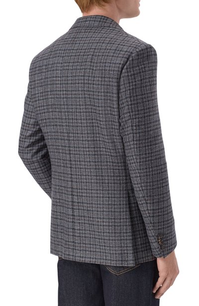 Шерстяной пиджак CORNELIANI темно-синего цвета по цене 127500 руб., арт. 286008/2A16226, фото 4 Шерстяной пиджак CORNELIANI, арт. 286008/2A16226, фото 4