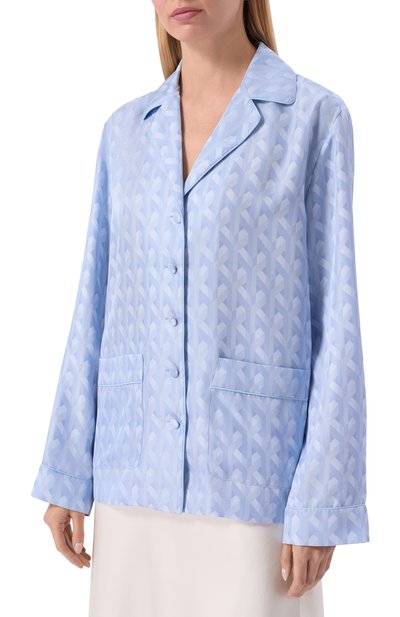 Шелковая рубашка MVST голубого цвета по цене 154000 руб., арт. M26.2PW.B017/F127, фото 3 Шелковая рубашка MVST, арт. M26.2PW.B017/F127, фото 3