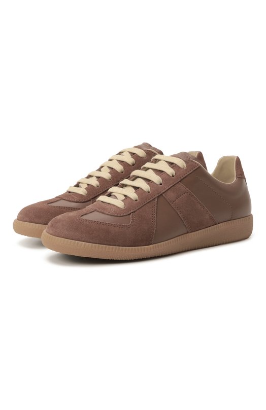 Кожаные кеды Replica Maison Margiela S58WS0109/P1895 Бежевый S58WS0109/P1895