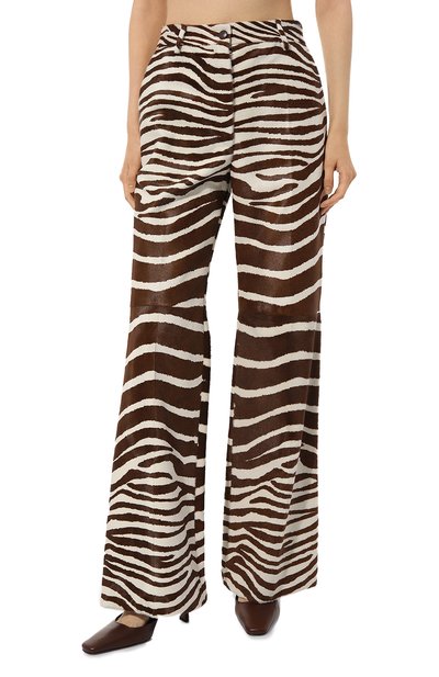Кожаные брюки GUCCI, арт. 624462 XNAK8, фото 3