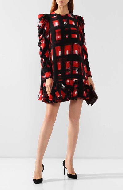 Шелковое платье ALEXANDER MCQUEEN, арт. 581751/QCAAB, фото 2